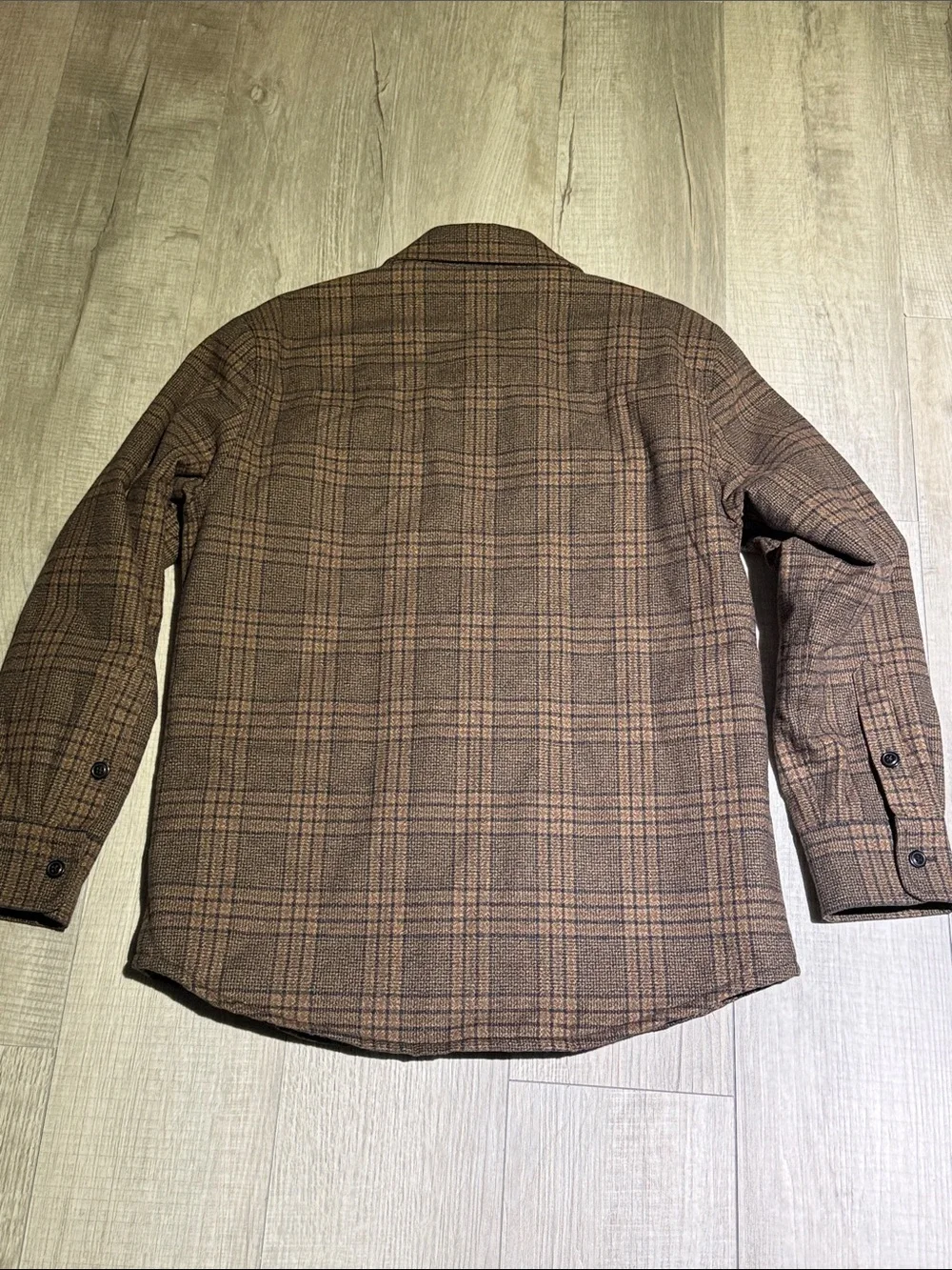 J. Crew Factory Brown Plaid Lightweight Shacket